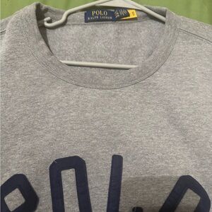Polo by Ralph Lauren Gray Sweatshirt with Navy Accents